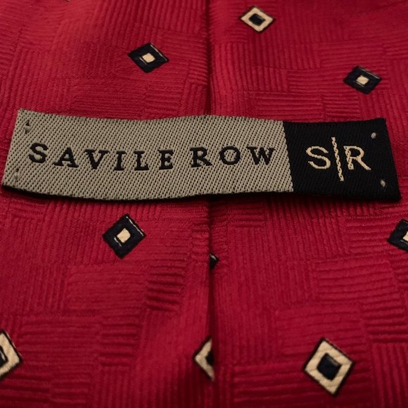 Savile Row Red Men's Neckties - Picture 4 of 7